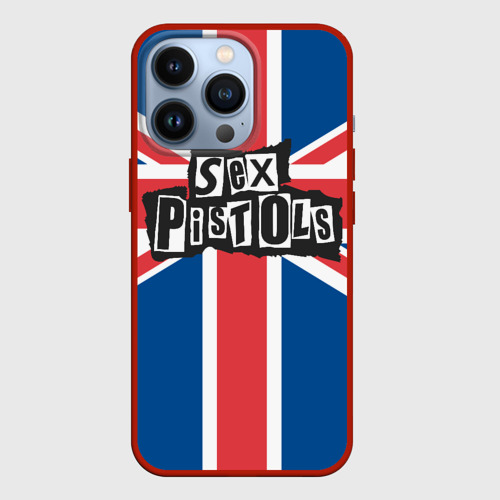 Чехол для iPhone 13 Pro Sex Pistols - панк рок, цвет красный