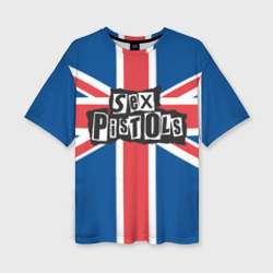 Женская футболка oversize 3D Sex Pistols - панк рок