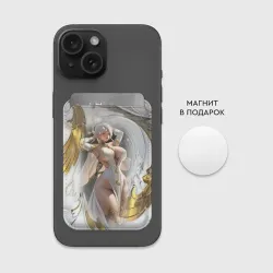 Картхолдер Magsafe магнитный Девушка с аппетитными формами в золотом - фото 2