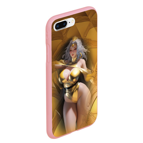 Чехол для iPhone 7Plus/8 Plus матовый с принтом Fantasy gold girl, вид сбоку #3