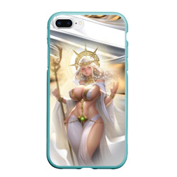 Чехол для iPhone 7Plus/8 Plus матовый Fantasy girl gold