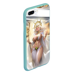 Чехол для iPhone 7Plus/8 Plus матовый Fantasy girl gold - фото 2