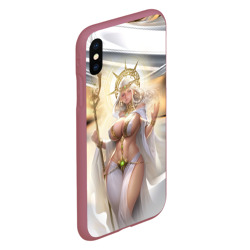 Чехол для iPhone XS Max матовый Fantasy girl gold - фото 2