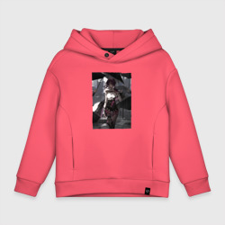 Детское худи Oversize хлопок Кафка под дождём
