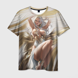 Мужская футболка 3D Аниме блондинка с пышными формами