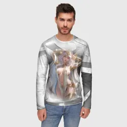 Мужской лонгслив 3D Аниме девушка в откровенном костюме - фото 2