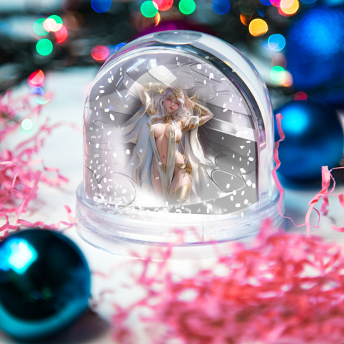 Игрушка Снежный шар Аниме девушка в откровенном костюме - фото 3