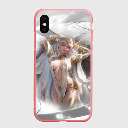 Чехол для iPhone XS Max матовый Аниме девушка в откровенном костюме