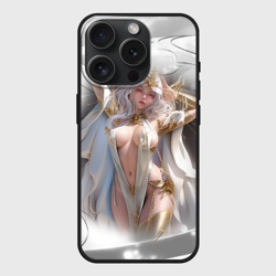 Чехол силиконовый для Apple iPhone 15 Pro Мax матовый Аниме девушка в откровенном костюме