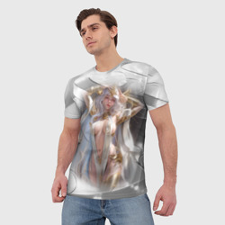 Мужская футболка 3D Аниме девушка в откровенном костюме - фото 2