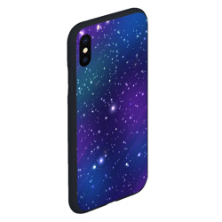 Чехол для iPhone XS Max матовый Фиолетовая розовая звездная туманность в космосе - фото 2