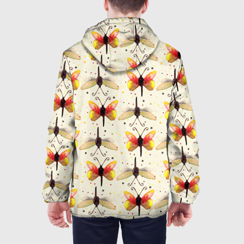 Мужская куртка 3D Стрекозы и бабочки, цвет 3D печать - фото 5