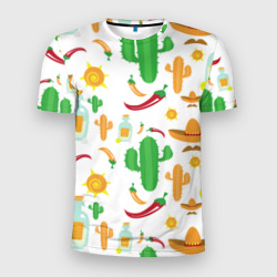 Мужская футболка 3D Slim Мексиканский стиль