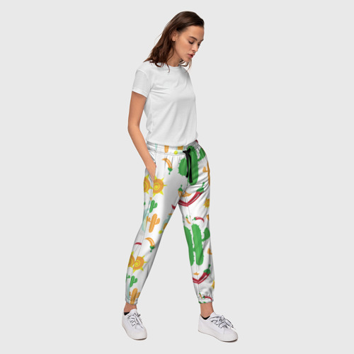 Женские брюки 3D Мексиканский стиль, цвет 3D печать - фото 5
