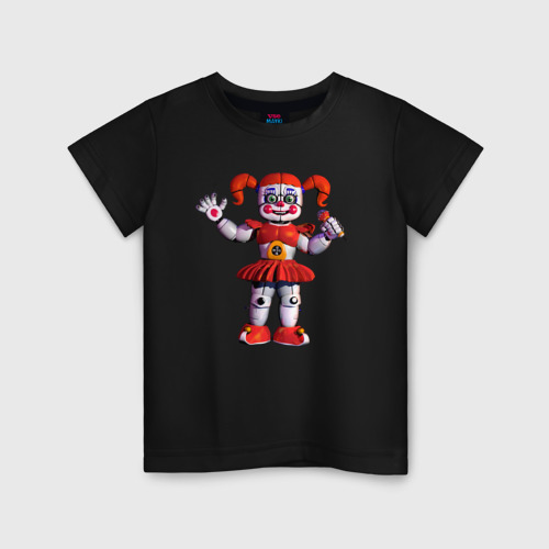 Детская футболка хлопок Circus Baby, цвет черный