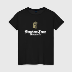 Женская футболка хлопок Kingdom come deliverance logo