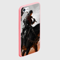 Чехол для iPhone 5/5S матовый Индржик на коне - фото 2
