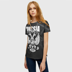 Женская футболка 3D Russia - герб РФ - фото 2
