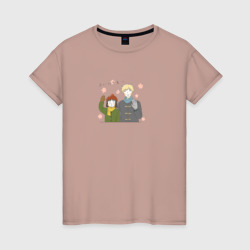 Женская футболка хлопок Долой безделье - пара
