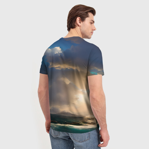 Мужская футболка 3D Парусный корабль галеон, цвет 3D печать - фото 4