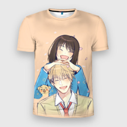 Мужская футболка 3D Slim Мицуми и Сосуке - Долой безделье