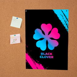 Постер Black Clover - neon gradient - фото 2