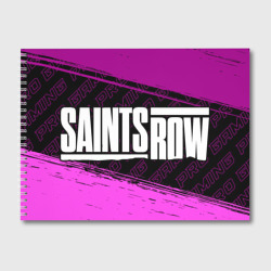 Альбом для рисования Saints Row pro gaming: надпись и символ