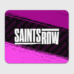 Прямоугольный коврик для мышки Saints Row pro gaming: надпись и символ