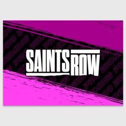 Поздравительная открытка Saints Row pro gaming: надпись и символ