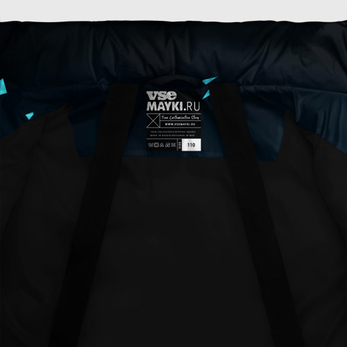 Зимняя куртка для девочек 3D с принтом Counter-Strike 2 взрыв частиц, фото #5