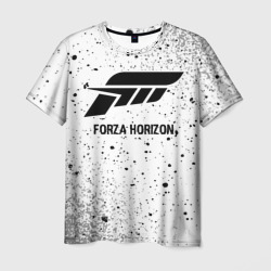 Мужская футболка 3D Forza Horizon glitch на светлом фоне