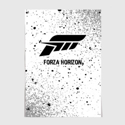 Постер Forza Horizon glitch на светлом фоне