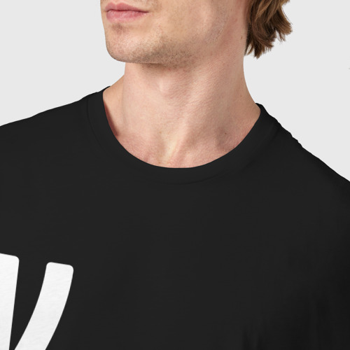 Мужская футболка хлопок с принтом Каратист с очень Большой буквы, фото #4