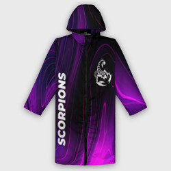 Мужской дождевик 3D Scorpions violet plasma