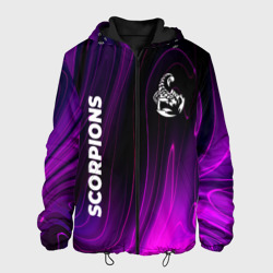 Мужская куртка 3D Scorpions violet plasma