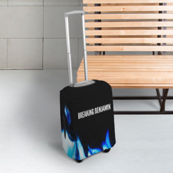 Чехол для чемодана 3D Breaking Benjamin blue fire - фото 2