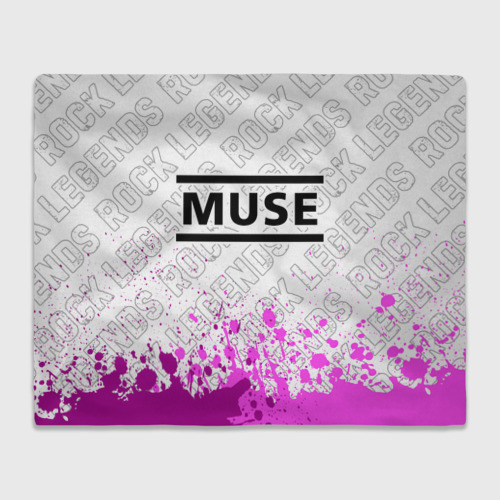 Плед 3D Muse rock Legends: символ сверху, цвет 3D (велсофт)