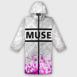 Мужской дождевик 3D Muse rock Legends: символ сверху