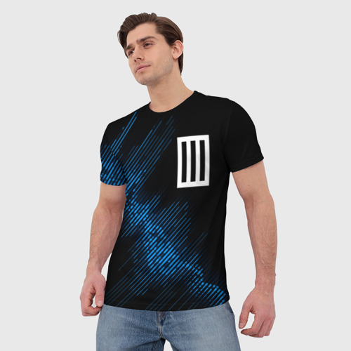 Мужская футболка 3D Paramore звуковая волна, цвет 3D печать - фото 3