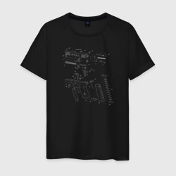 Glock - схема – Мужская футболка хлопок с принтом купить со скидкой в -20%