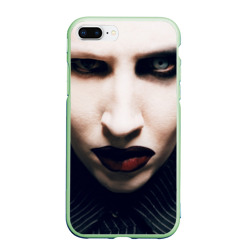 Чехол для iPhone 7Plus/8 Plus матовый Marilyn Manson фотопортрет