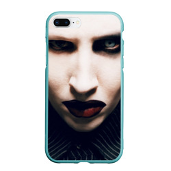 Чехол для iPhone 7Plus/8 Plus матовый Marilyn Manson фотопортрет