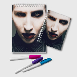 Блокнот Marilyn Manson фотопортрет