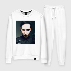 Женский костюм хлопок Marilyn Manson фотопортрет