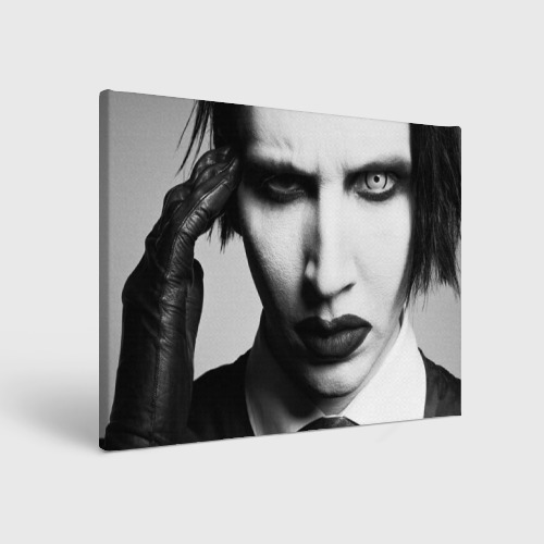 Холст прямоугольный Marilyn Manson looks at you, цвет 3D печать