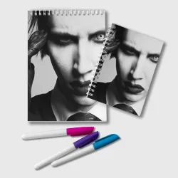 Блокнот Marilyn Manson looks at you