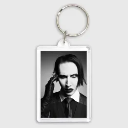 Брелок прямоугольный 35*50 Marilyn Manson looks at you
