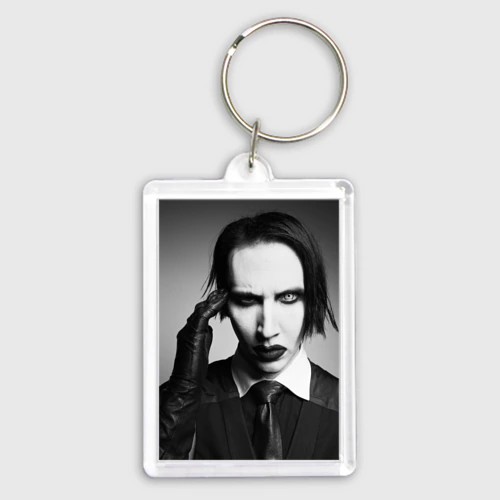Брелок прямоугольный 35*50 Marilyn Manson looks at you