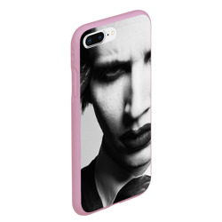 Чехол для iPhone 7Plus/8 Plus матовый Marilyn Manson looks at you - фото 2