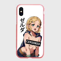 Чехол для iPhone XS Max матовый The legend of Zelda - tears of the kingdom: censured